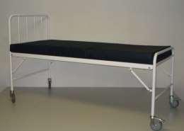 hospital bed, straight.