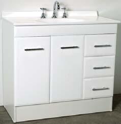 RISTOL 4 5 RISTOL VNITY UNIT vailable with 1 or 3 tapholes Polymarble top ripless edges on vanity