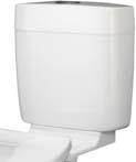 Plastic cistern Ideal for retrofit applications vailable as S or P trap S trap 130 230mm (165mm recommended) P trap 185mm