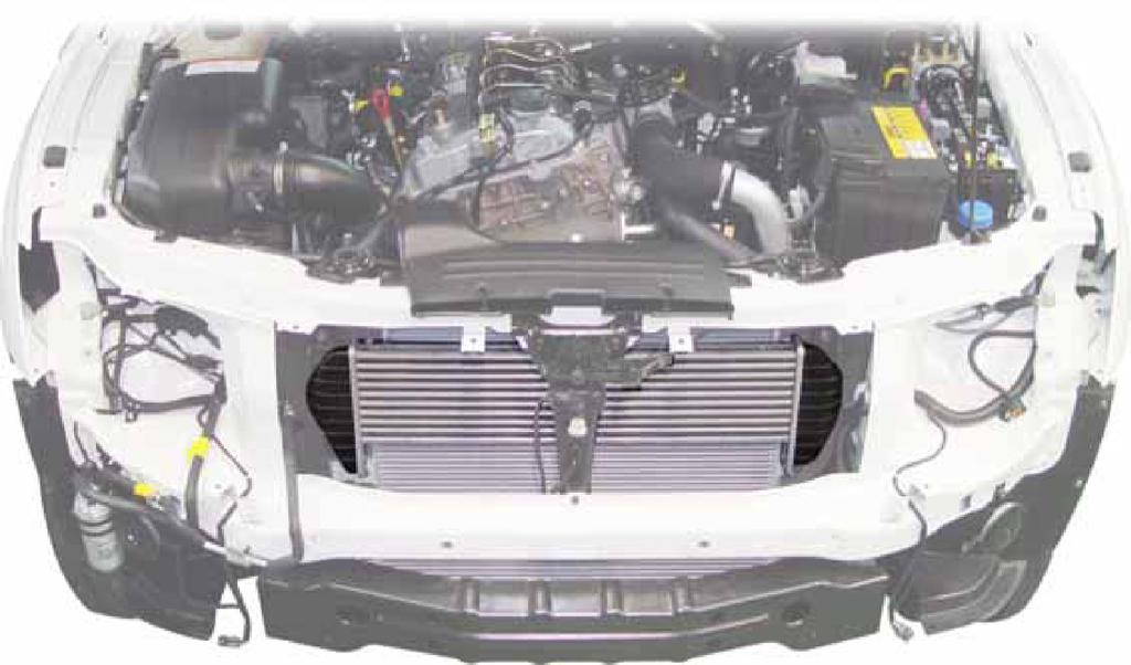 04-9 (2) Turbocharger Intercooler Assembly The turbocharger is designed to improve the engine power by introducing more air (oxygen) into the engine.