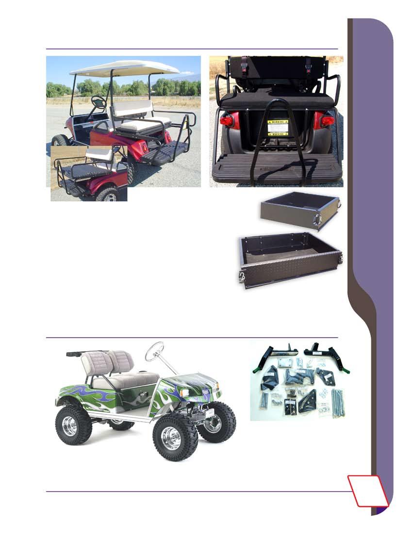 Rear Seat Kits & Utility Box s C-6-3725 Our Flip-Flop Seats quickly flip-flop the durable vinyl seat over for an easy flat bed storage location.