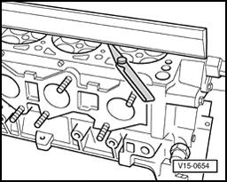 Page 32 of 62 15-27 Cylinder head, checking for distortion - Measure at