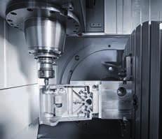 5-sided machining with patented NC swivel rotary table with digital drives _ Maximum load of 350 kg _ Workpiece mounting surface of ø 800 620 mm _ Swivel range from 10 to +95 _ Table clamp hydraulic