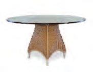 5 Dia 42 48 Round Dining Table 86248 Traditional Weave 86148
