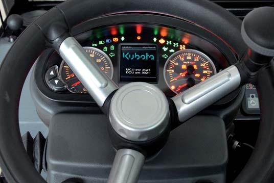 Dashboard The dashboard gives the driver an easy overview over all important information as well as a
