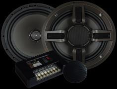 COMPONENTS Q-SERIES: High Performance Crossover, Woofer and Teteron dome tweeter. Woofer: 6.