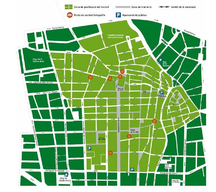 Sheme omejevanja dostopa Stran 21 Slika 7: Območje sheme (Management of Road Infrastructure and Mobility Services-Province of Barcelona, 2008) Nadzor se izvaja s šestnajstimi kamerami postavljenimi
