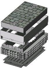 Technical data Modular design Application example: Manhole EK 378, internal dimensions 400 x 800 mm Manhole cover for test