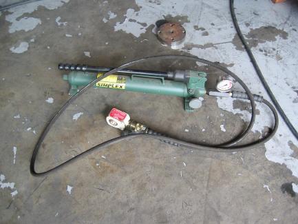 7. If not using the hydraulic push off tool, skip to step 10 The hydraulic tool can be rented from B&C.
