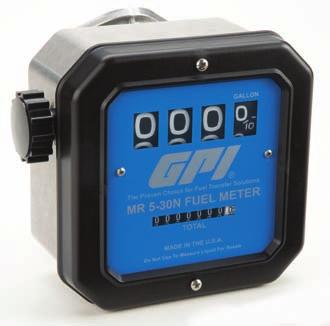SAVE THESE INSTRUCTIONS MR 5-30 or MR 5-30N Series Fuel Meter Owner s Manual To the owner Congratulations on receiving your GPI MR 5-30 Meter.