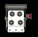 between mobile and static blocks Compact design for minimal added weight Flat face couplings allow high pressures (350 bar) and high flow