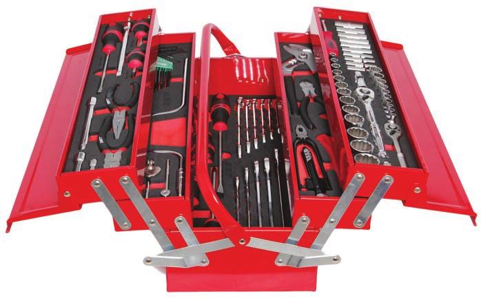 87 PIECE CANTILEVER TOOLKIT (SAE) ITEM NO. AT-07-004 R 5 373.31 Sockets 1/4 dr - 1/4 to 9/16 standard. 12 pt 1/4 dr - 1/4 to 9/6 deep. 12 pt 3/8 dr - 1/4 to 1 standard.