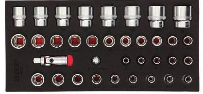 64 * Please refer to page 39 for more information on this modular insert 4 SOCKETS 3/8 DR & ACCESSORIES 28