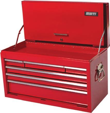 6 DRAWER TOOL CHEST OVERALL DIMENSIONS ITEM NO. COLOUR WIDTH DEPTH HEIGHT WEIGHT AT-01-004 Red 668 mm 316 mm 386 mm 21.20 kg R 3 579.