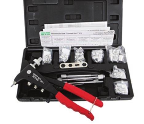 42 Virtually all the tools you need for riveting in kit form Intended for professional sheet metal mechanics, serious home builder/students Packed in a sturdy moulded plastic case