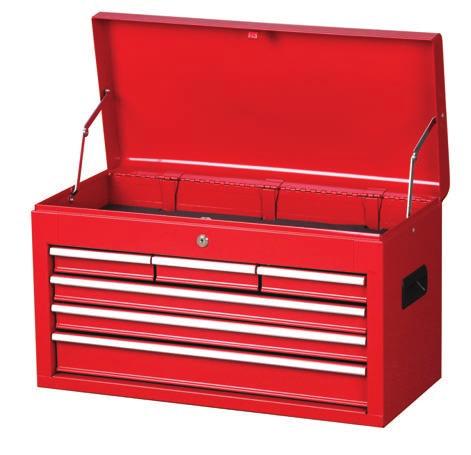 drawers Supplied with loose tote tray Drawer Sizes (W x D x H): Top Compartment 666 x 445 x 491 mm; 8 Drawers 125 x 411 x 53 mm; 1 Drawer 279 x 411 x 100.