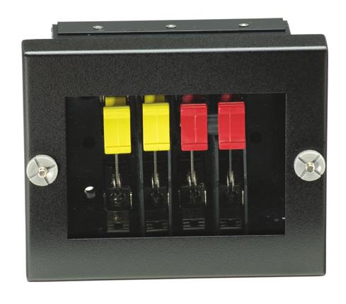 cabinet with cover. Flush-mounted switches match flush-mounted or semi-flushmounted relays, instruments, meters, etc., furnished on steel panelboards.