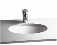 Countertop basin, 55cm, square, 1TH 101 5507 Wall-hung WC pan, 52cm A40950 Dynamic S basin mixer A40962