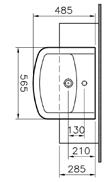 Cloakroom basin, 45cm 103 58 4168 Pedestal 64 5280 Half pedestal,
