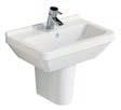 basin, 60x37cm, 1TH 115 5344 Compact basin, 50x28cm, 1TH RH 98 6936 Pedestal 49 5315 Half pedestal, small 49 5349 Comfort height close-coupled WC pan