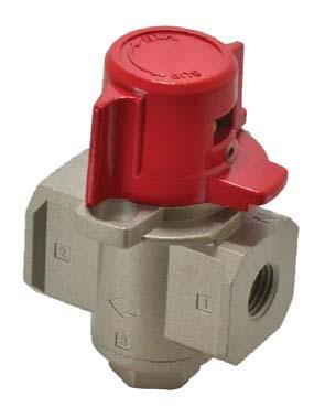 ELEMENT SERIES 25 MICRON FE-40 ELEMENT SERIES 40 MICRON FE-5 ELEMENT SERIES 5 MICRON SAFETY LOCK OUT VALVES Model Supply Port Vent Port Use with This Model Series SLO2000-01 1/8NPT 1/8NPT 2000-01