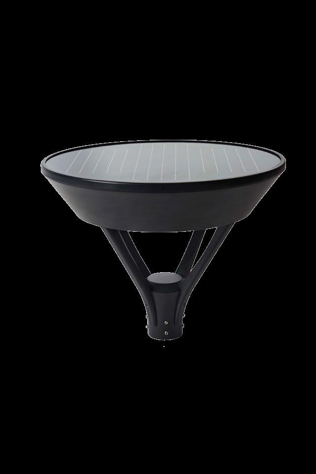 Sentry Series EST-SPT-008 Solar Pole Top Luminaire High performance LED luminaire with efficient solar and Lithium battery technology.