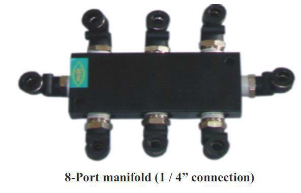 d) Manifold:- Manifolds are fluid distribution devices.