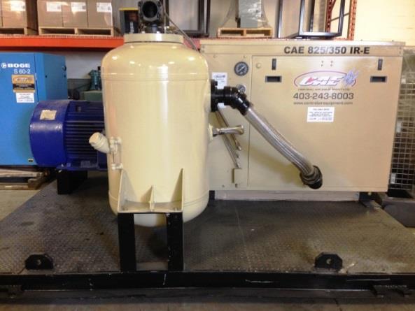 Ref #A3 ONE (1) Refurbished Electric Driven High Pressure Air Compressor Skid Package CAE Custom Package C-2022 XCAE825/350IR-E Year: 2006 Hours: Under 200 hrs (Barely used) 825 cfm @ 350 psi