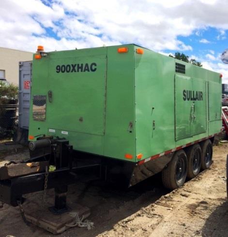Ref #A25-26: TWO (2) Lightly Used CAE Custom-Built Two Stage High Pressure Air Compressors Sullair CAE-900/500-SU-D 900 CFM @ 500 PSI Max.