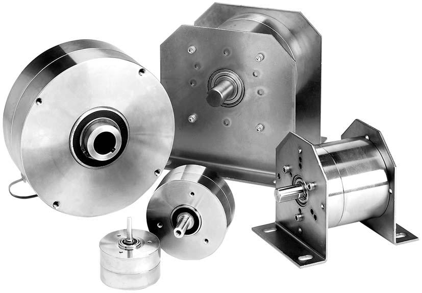 Magnetic particle clutches and brakes Accurate torque control with instantaneous engagement!