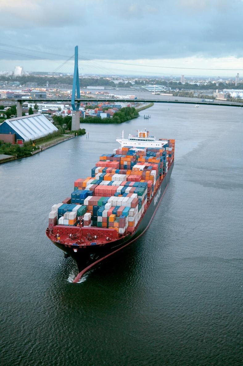 Hapag-Lloyd The Company Headquarters in Hamburg, Germany Fifth largest global container carrier More than 120 modern containerships Includes five US Flag ships Ship fleet capacity of about 550,000