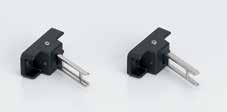 Integral cable design minimizes wiring, preventing wiring mis takes. Can be mounted in two directions. Degree of protection (contacts): IP67 (IEC 60529) Housing allows drainage.