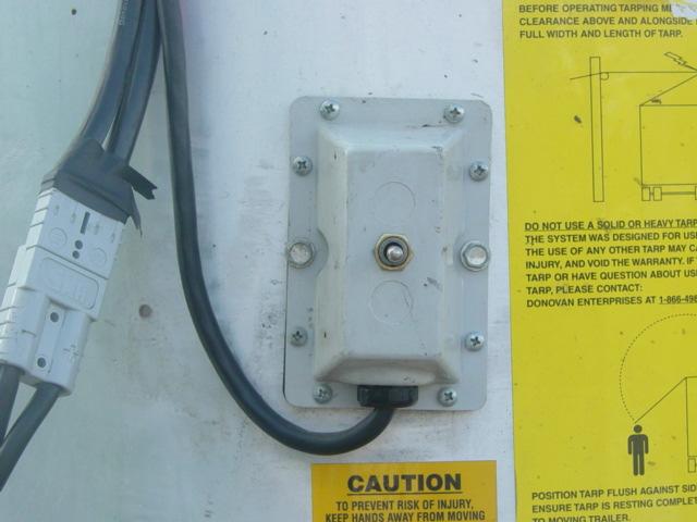 MOUNT CONTROL SWITCH AS SHOWN, WITH CABLE COMING FROM BOTTOM, USING (2) SELF DRILLING SCREWS PROVIDED.