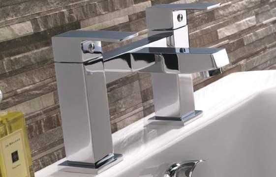 Attractive modern design combined with solid brass composition casting, ceramic cartridges and chrome plating (to BS