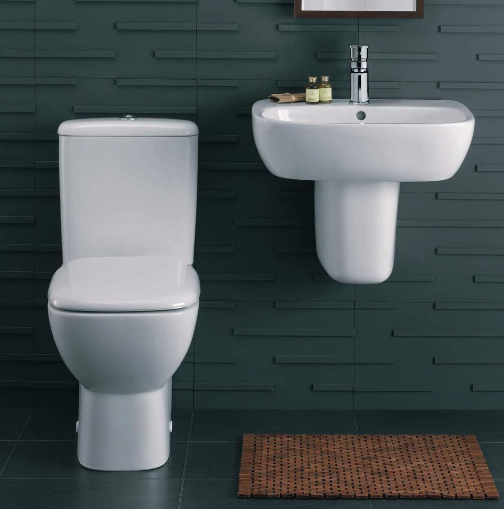 66 Showering Hydr8 70 Geo6 83 es400 94 es200 101 Hydr8 Trays 108 Twyford Trays 109 A toilet that has no rim meaning there is nowhere for germs to hide and making it easier to clean.