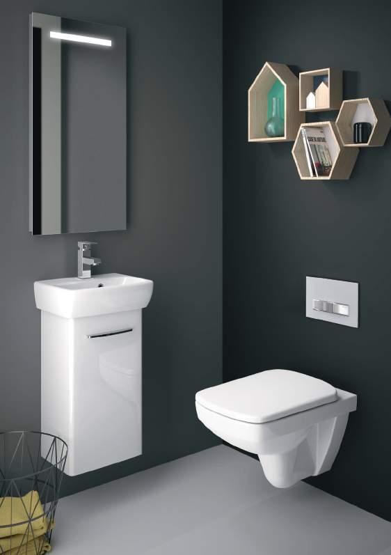 Collections at a glance Moda Galerie E100 Square All Toilets Toilet with cistern Toilet and cistern (with and without Rimfree ) fully back-to-wall Wall-hung toilet Back-to-wall toilet Bidets