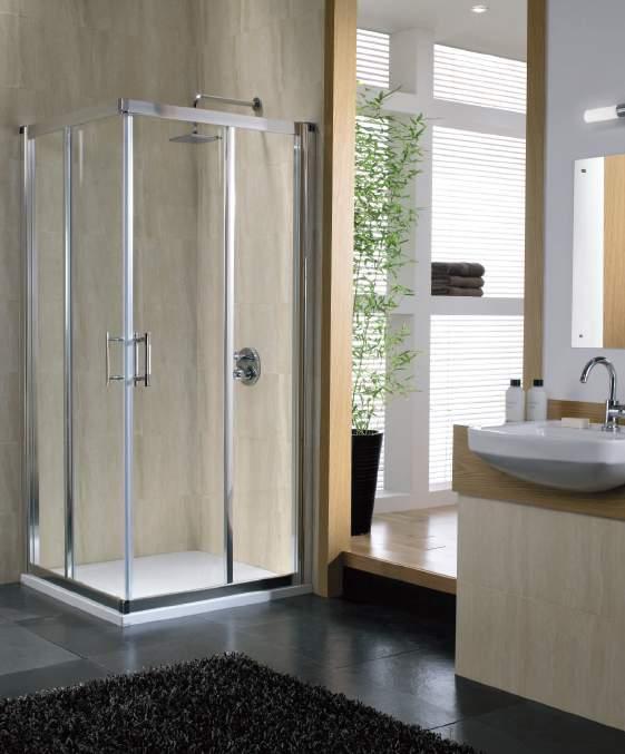 Geo6 Pivot and In-line Panel With a door that can open inwards or outwards, on a pivot, this is a versatile option.