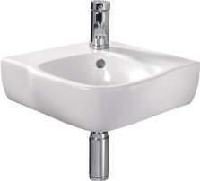 pedestal Note this basin includes fixing kit 450mm Handrinse Washbasin with Shelf MD4041WH MD4910WH IE6800CP SR1015XX 450 x 350mm washbasin with