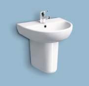 The brackets for the washbasins can be adjusted for easy post-installation tiling without removal.
