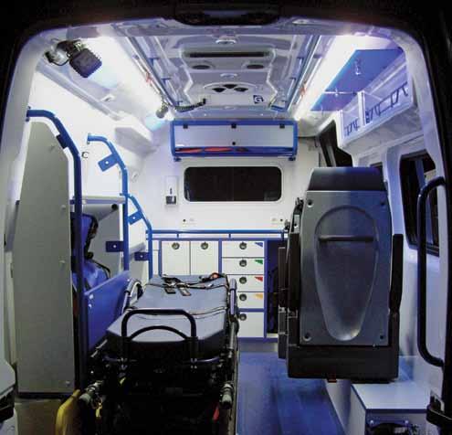 These important medical devices need to be operational at all times. The MultiPlus UPS function provides the ambulances a 230Vac permanent power supply.