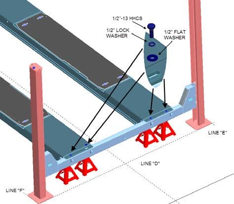 Transfer jack stands from under the decks to under rear cross-member (Fig.30). Figure 30 Retrieve 90 elbow 1/4" NPT to 3/8 push-lock from the hardware kit.