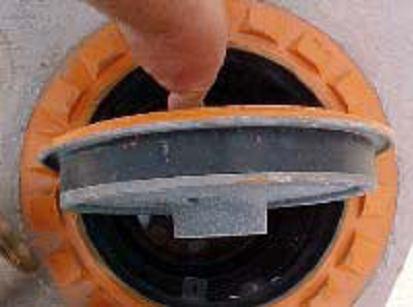 Some spill buckets contain a rubber gasket inside the cover; check to ensure the rubber