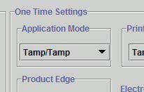 Tamp/Tamp mode will apply two labels per photosensor trip, and be separated by the Second Product Delay time. This time can be set in MTool, or on the unit.
