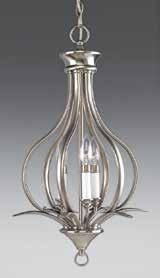 w/chain 93 Lamps: Two Medium Base lamps 100w max. P3474-20 Antique Bronze P3474-09 Brushed Nickel 3-Lt.
