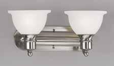 , Extends 6-1/4, H/CTR 5 Lamps: Two Medium Base lamps 100w max.