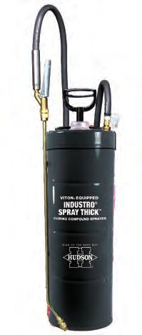 Industro Galvanized Steel Sprayer Spray Thick Curing Compound Sprayers Continental ContiTech Frontier extreme chemical resistant hose Separated opening allows filling without removing pump Brass