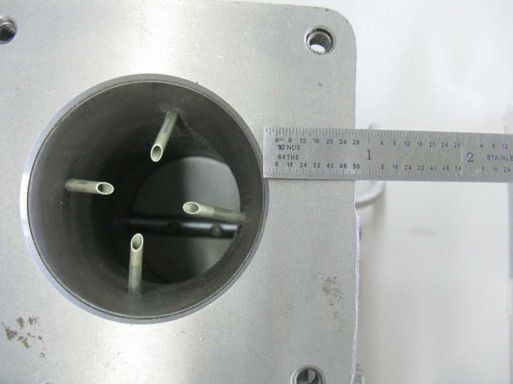 Step 1: Mark the flange of the VA-132-2 Snorkel with a line offset 1 in. [25.4 mm] from the outlet opening. Use a permanent marker. See Figure 1.