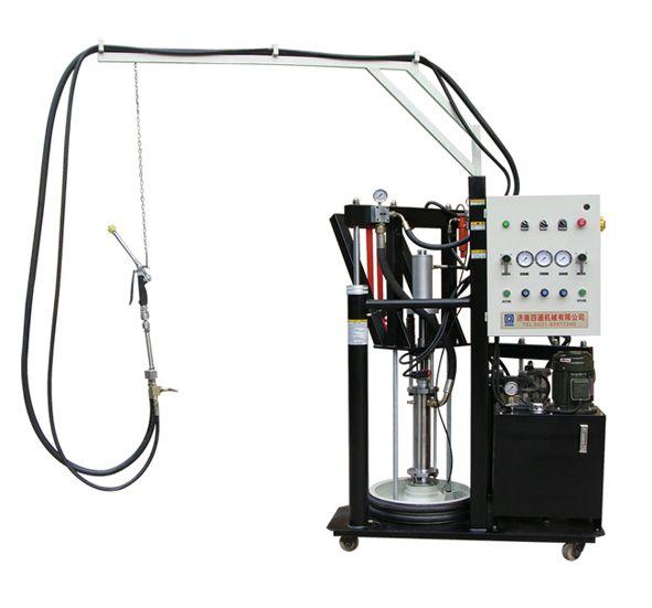 Two Component Sealant Coating Machine ST03 The machine is special equipment for extruding two-component polysulfide sealant and two-component copper silicon for manufacturing aluminum-frame type