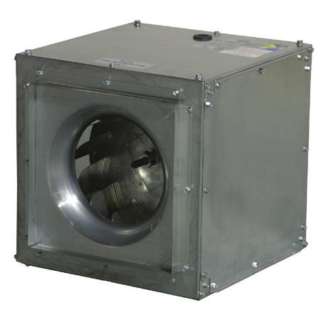 MODEL esqd SQUARE INLINE CENTRIFUGAL FANS with EC MOTORS MODEL FEATURES Exhaust air up to 2,344 CFM in high