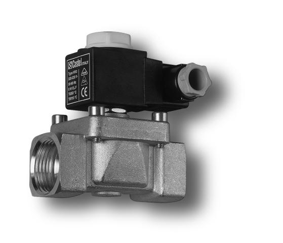 SOLENOID VALVES FOR DIFFERENT FLUIDS Connectors are not included in the boxes and have to be ordered separately.
